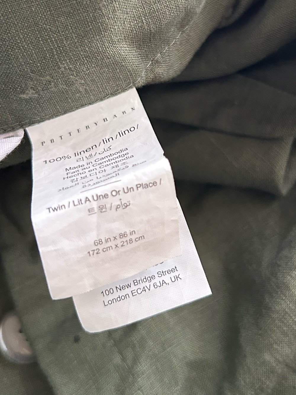 Pottery Barn Belgian Linen duvet shams - Picture 5 of 6